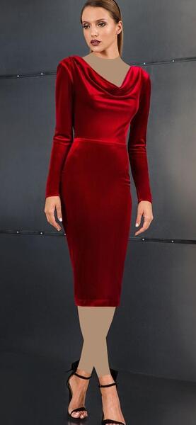 عکس لباس مجلسی زنانه مخمل شیک