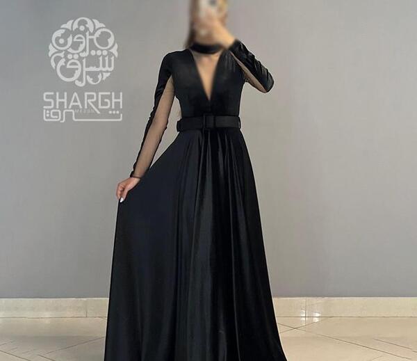 عکس لباس مجلسی زنانه مخمل بلند شیک