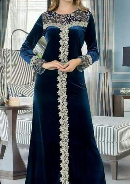 عکس مدل لباس مجلسی زنانه مخمل بلند