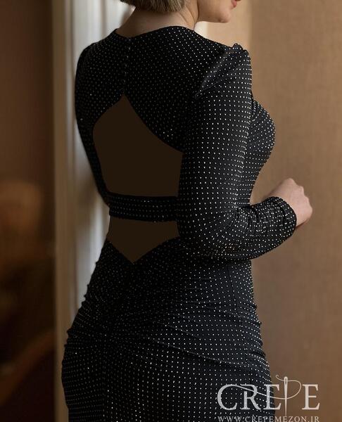 عکس مدل لباس مجلسی زنانه نگین دار