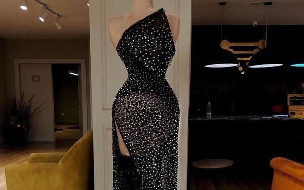عکس مدل لباس مجلسی زنانه نگین دار