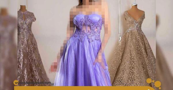 عکس مدل لباس مجلسی زنانه نگین دار