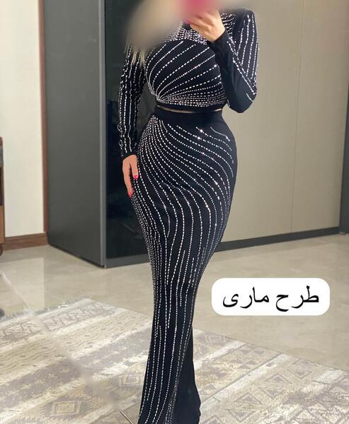 عکس مدل لباس مجلسی زنانه نگین دار