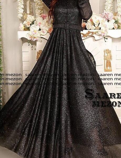 عکس مدل لباس مجلسی زنانه نگین دار