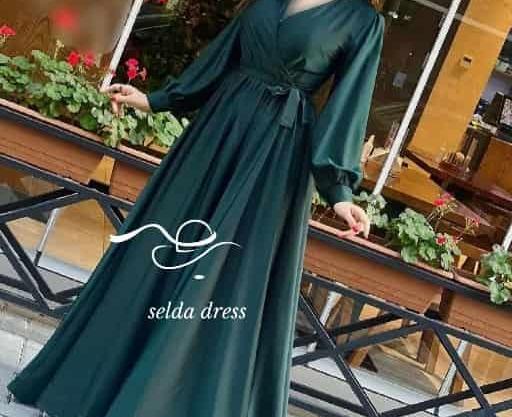عکس خرید لباس مجلسی بلند پوشیده سایز بزرگ