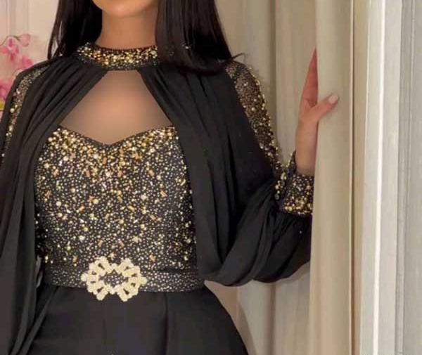 عکس مدل لباس مجلسی بلند پوشیده دخترانه اینستاگرام