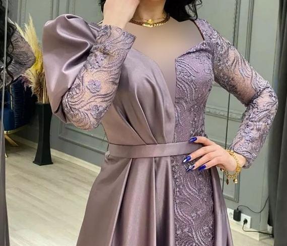 عکس مدل لباس مجلسی بلند پوشیده دخترانه اینستاگرام