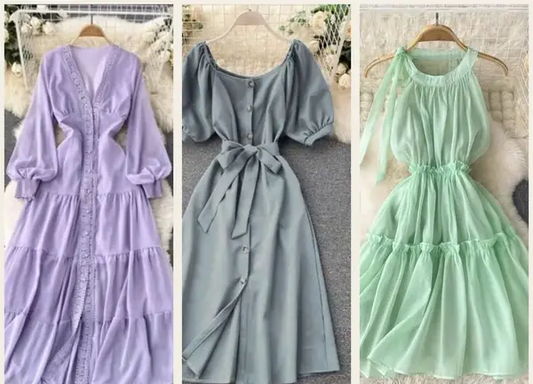 عکس مدل لباس مجلسی زنانه نخی