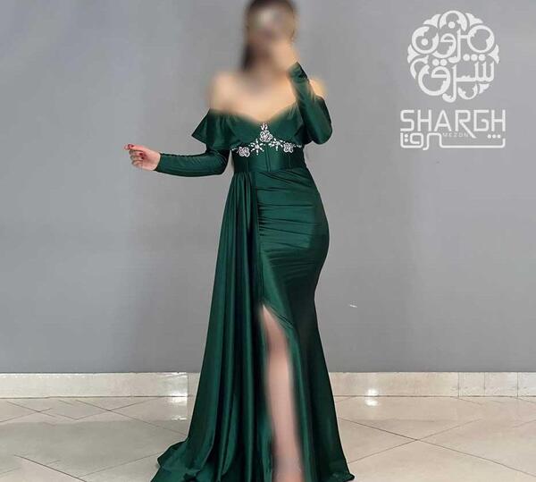 عکس مدل لباس مجلسی زنانه یقه دلبری