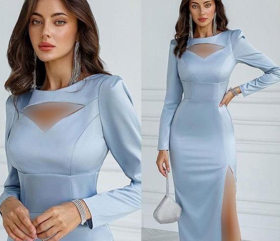 عکس مدل لباس مجلسی زنانه یقه باز