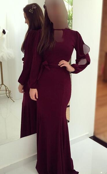عکس مدل لباس مجلسی ساده و شیک زنانه نخی