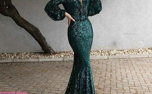 عکس لباس مجلسی زنانه با مدل ماهی