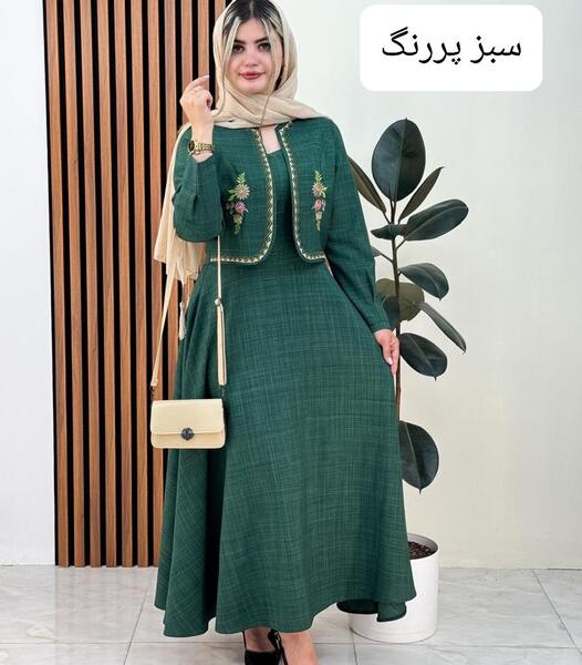عکس مدل لباس مجلسی زنانه کت و سارافون