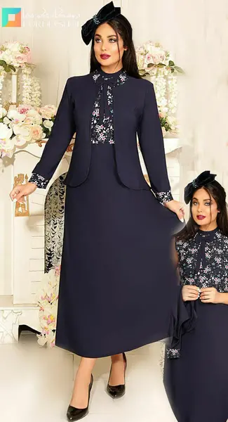 عکس لباس مجلسی زنانه کت و سارافون