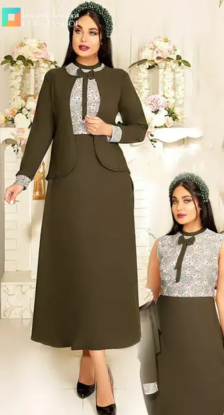 عکس لباس مجلسی زنانه کت و سارافون