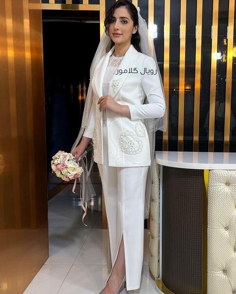 عکس لباس مجلسی زنانه برای عروسی کت و شلوار