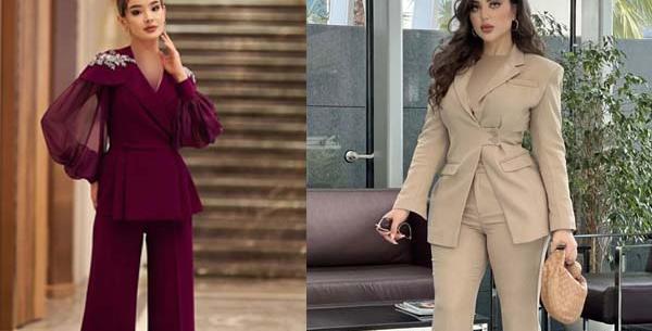 عکس لباس مجلسی زنانه شیک کت شلوار