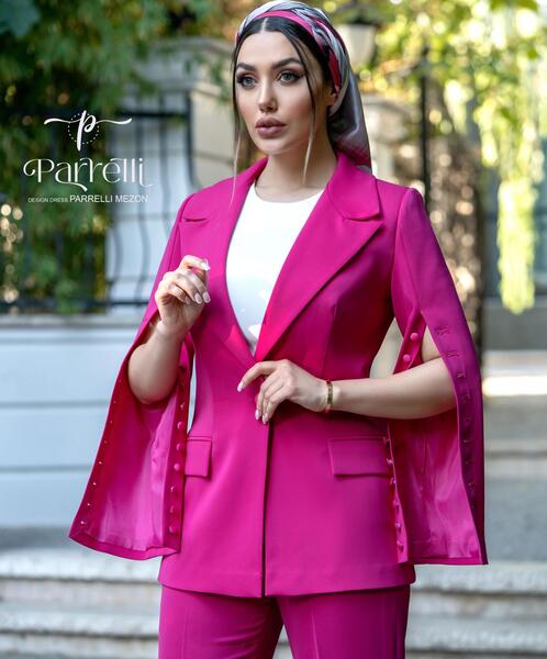 عکس لباس مجلسی کت و شلوار ست زنانه