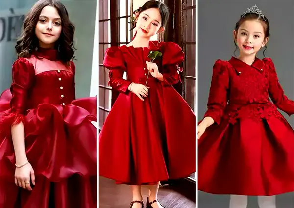 عکس مدل لباس مجلسی زنانه رنگ قرمز