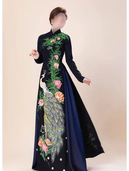 عکس مدل لباس مجلسی زنانه طاووسی