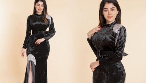عکس مدل لباس مجلسی زنانه طاووسی