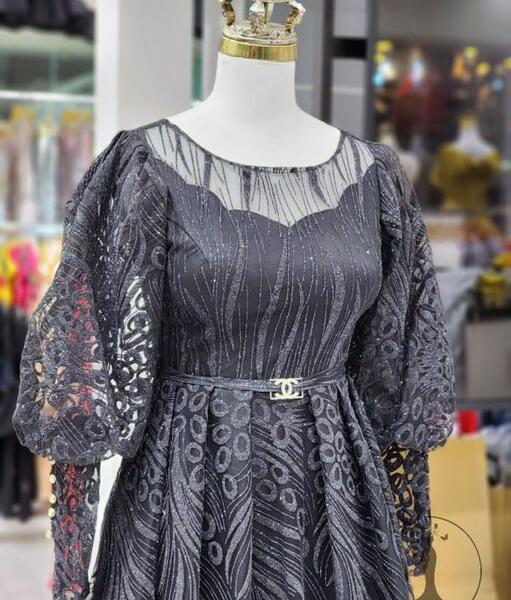 عکس مدل لباس مجلسی زنانه طاووسی