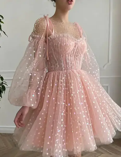عکس لباس مجلسی زنانه صورتی