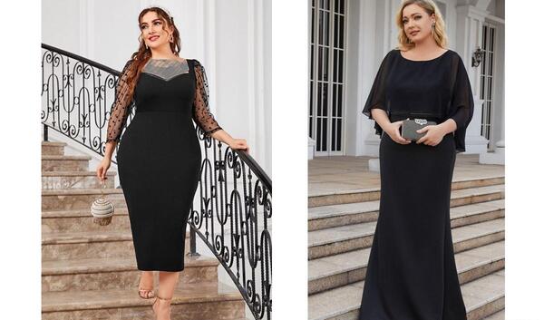 عکس لباس مجلسی ساده زنانه سایز بزرگ