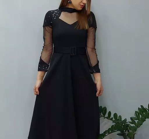 عکس لباس مجلسی زنانه رنگ زرشکی