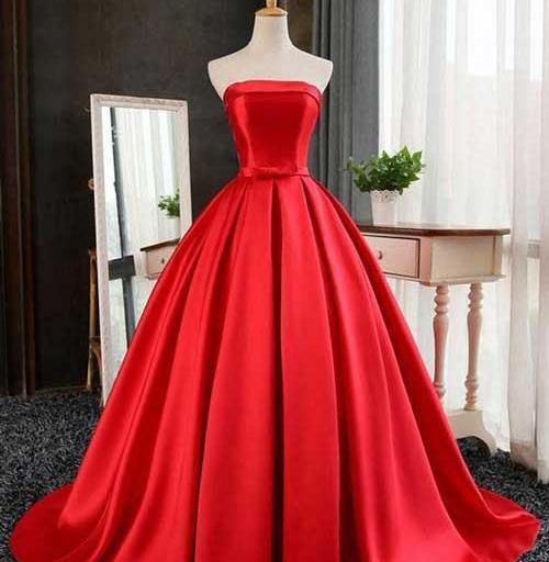 عکس مدل لباس مجلسی زنانه رنگ زرشکی