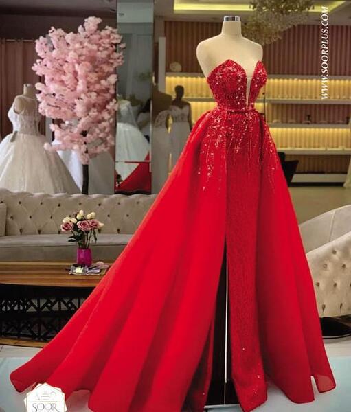 عکس مدل لباس مجلسی زنانه رنگ زرشکی