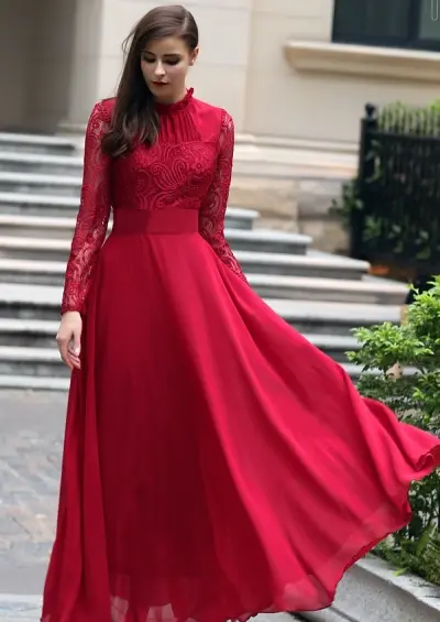 عکس لباس مجلسی زنانه با پارچه ریون