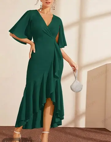 عکس لباس مجلسی زنانه با پارچه ریون