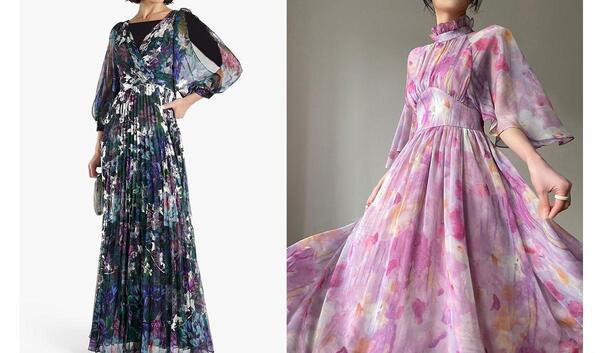 عکس جدیدترین مدل های لباس مجلسی حریر زنانه