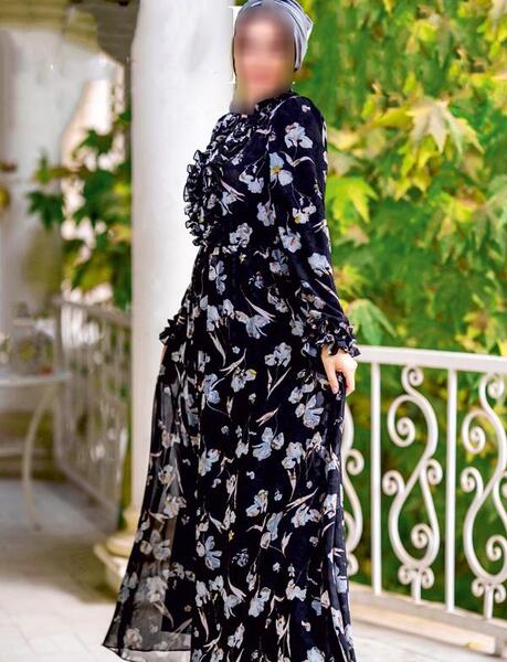 عکس مدل لباس مجلسی حریر گلدار زنانه