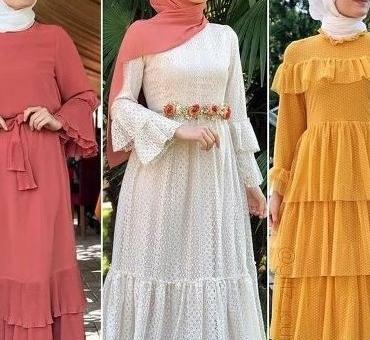 عکس مدل لباس مجلسی زنانه حجابی
