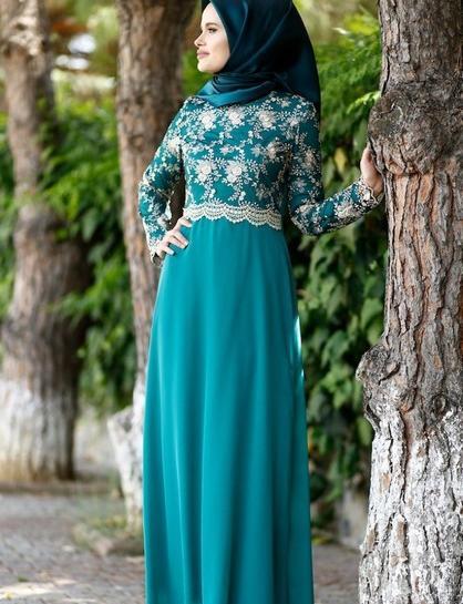 عکس مدل لباس مجلسی زنانه حجابی