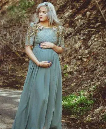 عکس مدل لباس مجلسی زنانه حاملگی