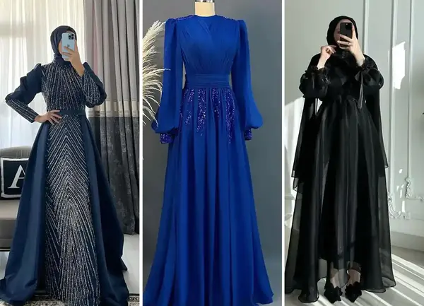 عکس لباس مجلسی زنانه برای عروسی حجابی