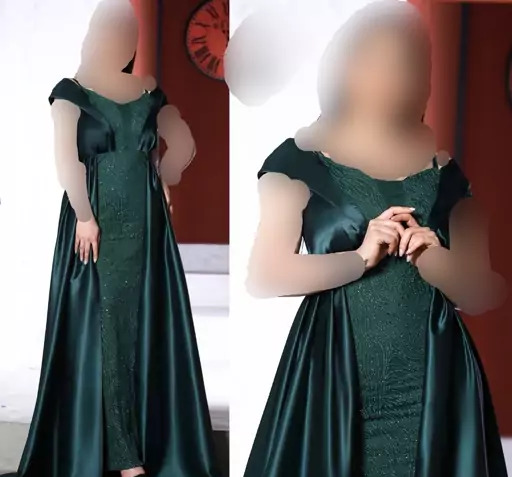 عکس مدل لباس مجلسی زنانه حریر بلند