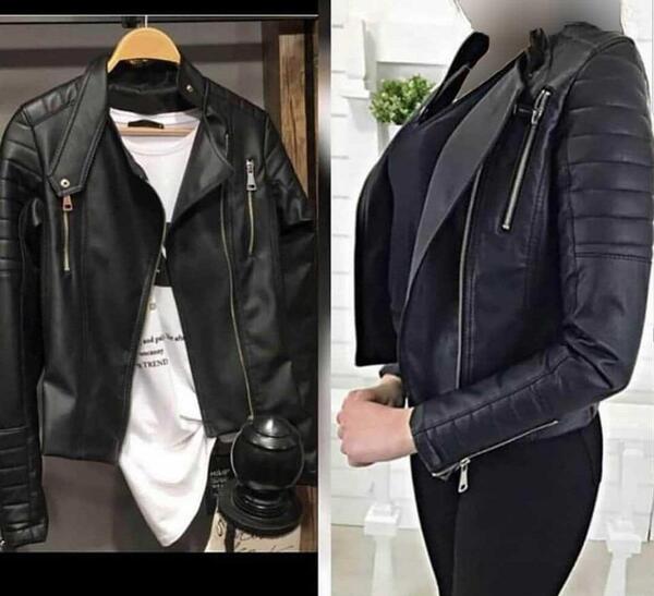 عکس خرید لباس چرم مجلسی زنانه