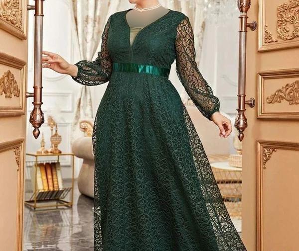 عکس جدیدترین مدل لباس مجلسی زنانه برای افراد چاق