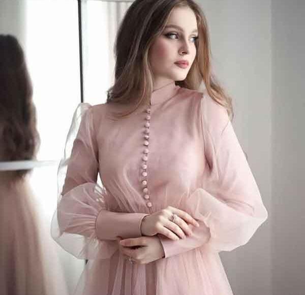 عکس مدل لباس مجلسی زنانه پوشیده و شیک