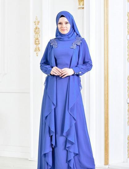 عکس لباس مجلسی بلند زنانه با حجاب