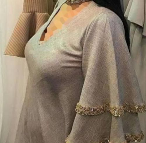 عکس لباس مجلسی زنانه با استین کلوش