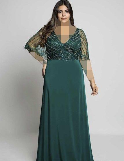 عکس مدل لباس مجلسی زنانه برای افراد چاق