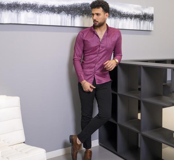 عکس پیراهن مردانه کلاسیک مجلسی