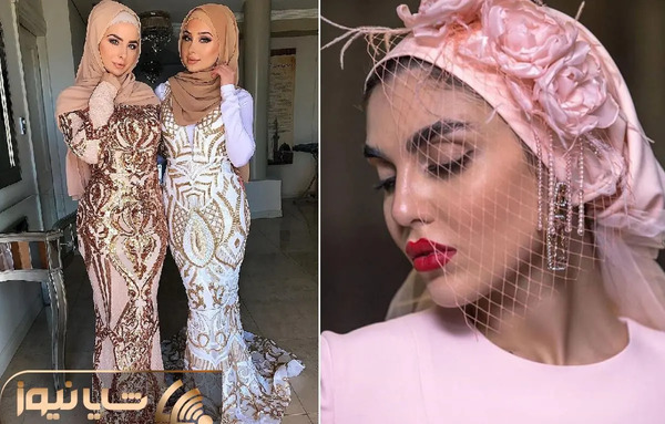 عکس مدل لباس مجلسی محجبه شیک