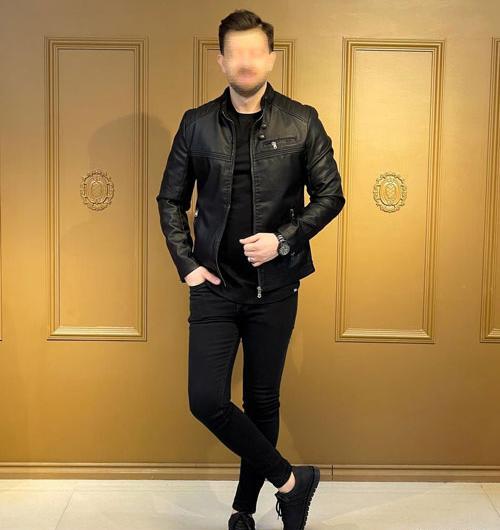 عکس لباس مجلسی مشکی ساده مردانه