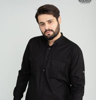 عکس لباس مجلسی مشکی ساده مردانه